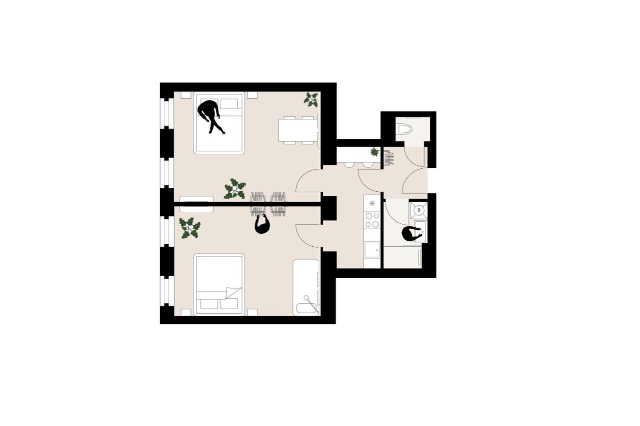 Modern 2br - Full Kitchen - Schoenbrunn Area - 15 Mins To Center Apartament